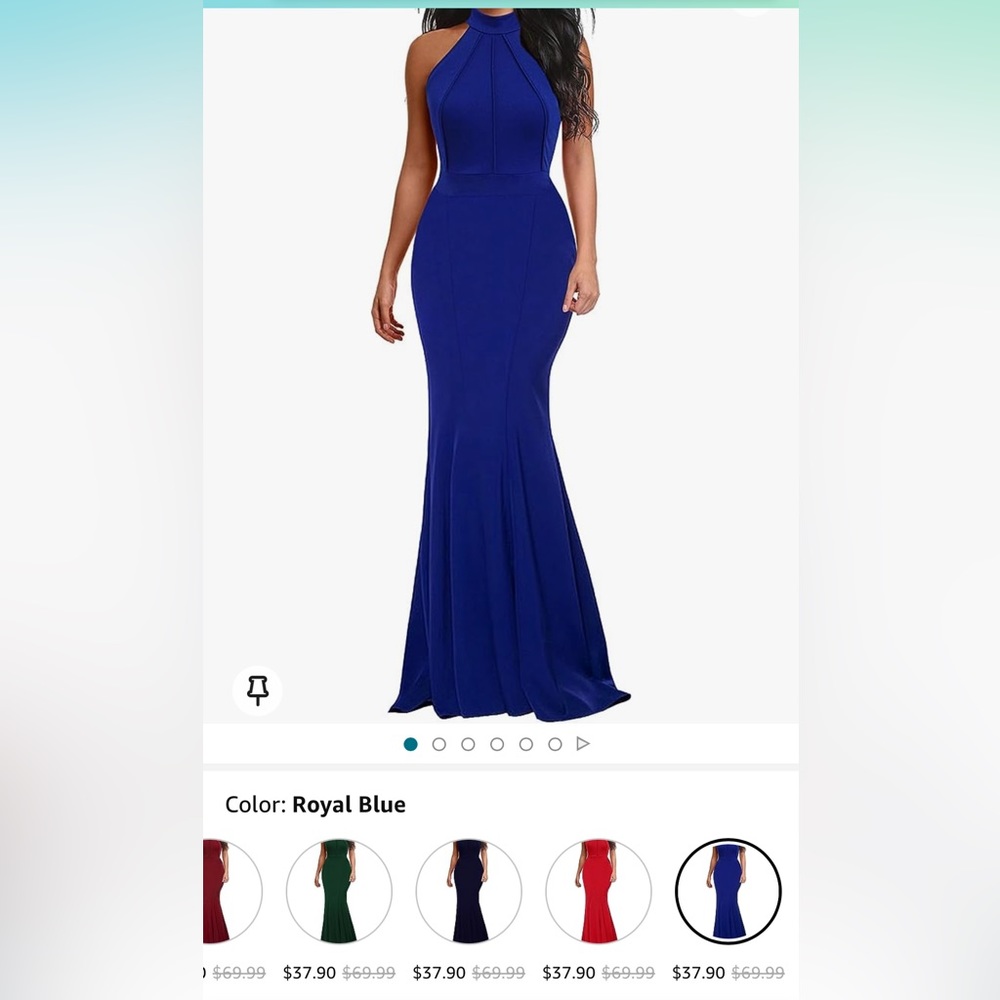 Long cocktail dress
